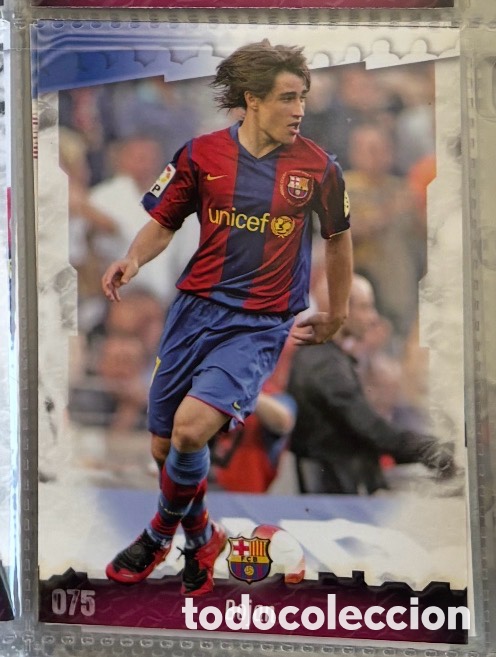 Coleccionismo Cromos antiguos: BOJAN F.C. BARCELONA CROMOS ALBUM MUNDICROMO FICHAS LIGA 2008-2009 08-09