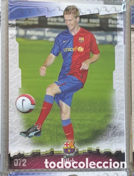 Coleccionismo Cromos antiguos: HLEB F.C. BARCELONA CROMOS ALBUM MUNDICROMO FICHAS LIGA 2008-2009 08-09
