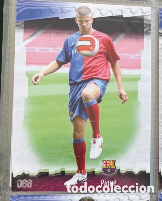 Coleccionismo Cromos antiguos: PIQU&Eacute; F.C. BARCELONA CROMOS ALBUM MUNDICROMO FICHAS LIGA 2008-2009 08-09