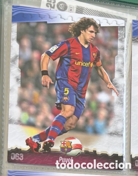 Coleccionismo Cromos antiguos: PUYOL F.C. BARCELONA CROMOS ALBUM MUNDICROMO FICHAS LIGA 2008-2009 08-09