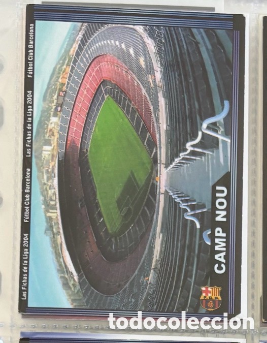 Coleccionismo Cromos antiguos: ESTADIO CAMP NOU 2003 2004 MUNDICROMO CROMO CARTA 2004 BARCELONA F&Uacute;TBOL