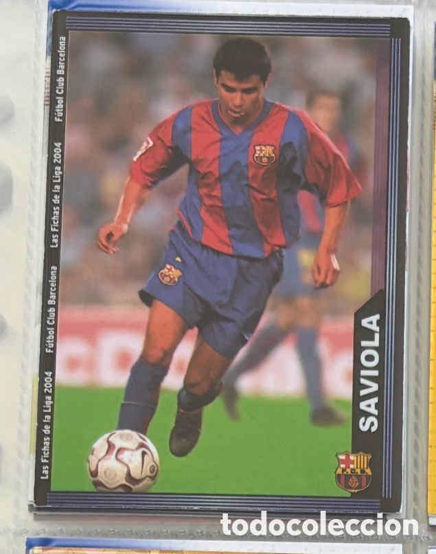 Coleccionismo Cromos antiguos: SAVIOLA 2003 2004 MUNDICROMO CROMO CARTA 2004 BARCELONA F&Uacute;TBOL