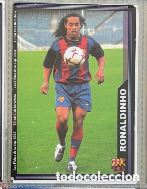 Coleccionismo Cromos antiguos: RONALDINHO 2003 2004 MUNDICROMO CROMO CARTA 2004 BARCELONA F&Uacute;TBOL