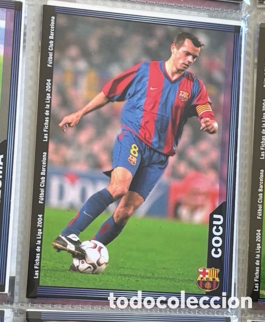 Coleccionismo Cromos antiguos: COCU 2003 2004 MUNDICROMO CROMO CARTA 2004 BARCELONA F&Uacute;TBOL