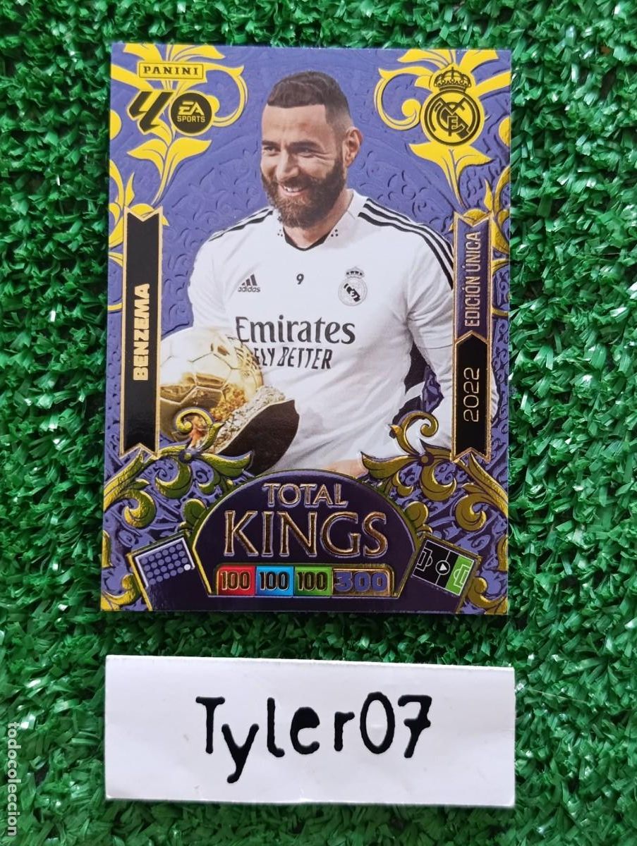 Coleccionismo Cromos antiguos: BENZEMA REAL MADRID EDICION UNICA TOTAL KINGS ADRENALYN XL 2025 2026 25 26