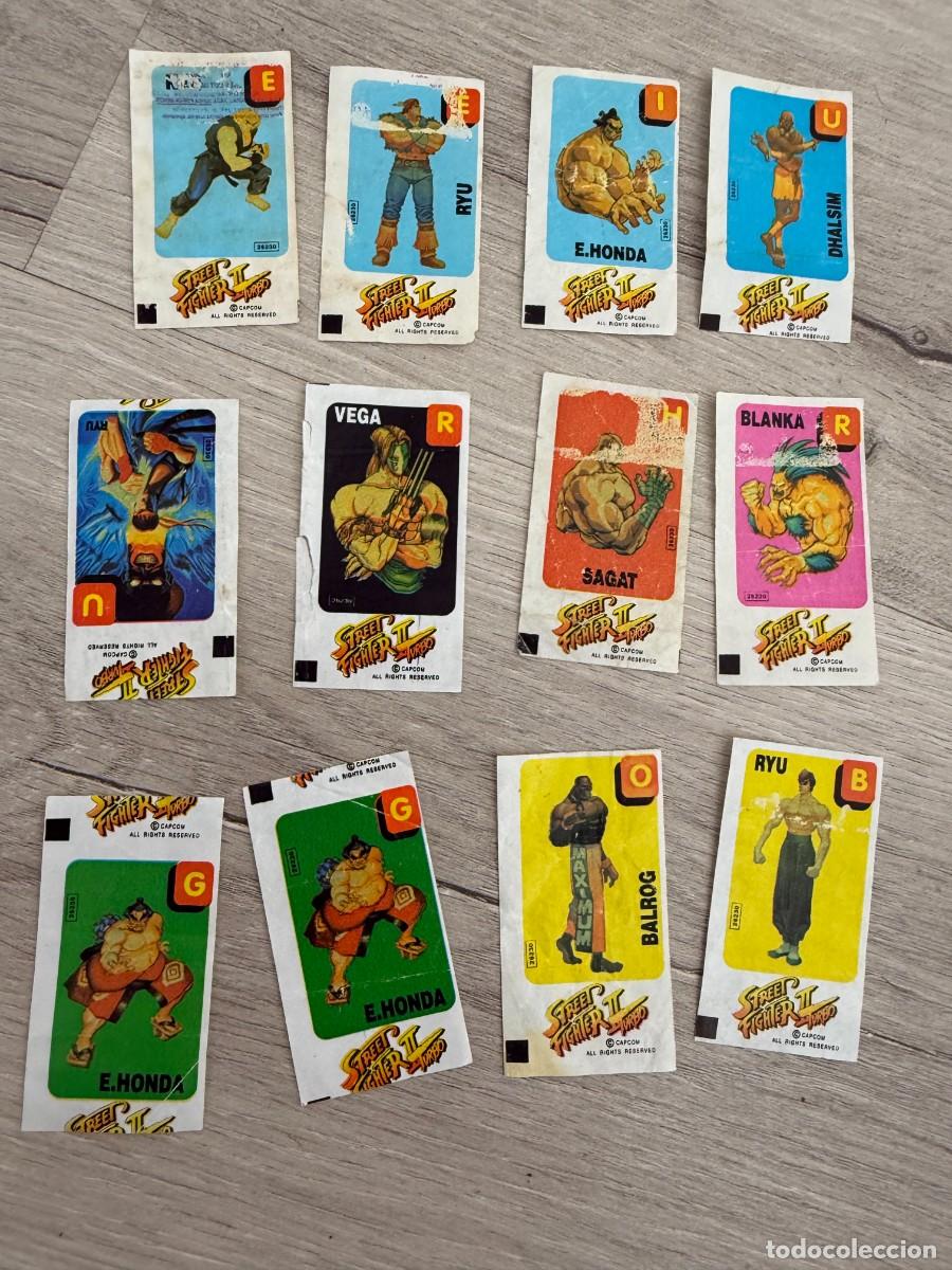 Coleccionismo Cromos antiguos: 12 cromos chicle Street Fighter - Dunkin