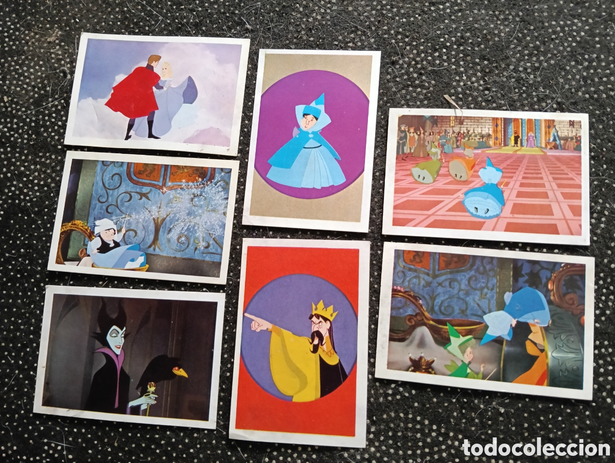 Coleccionismo Cromos antiguos: Lote de 7 cromos LA BELLA DURMIENTE de Walt Disney n&deg; 4-7-18-41-42-99 y 205.