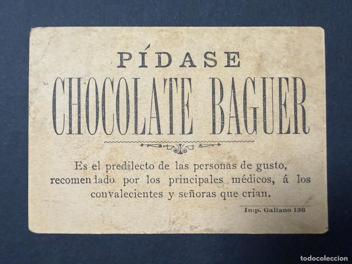 Coleccionismo cromos antiguos: CROMO DE CHOCOLATE. CHOCOLATE BAGUER. CUBA - Foto 2