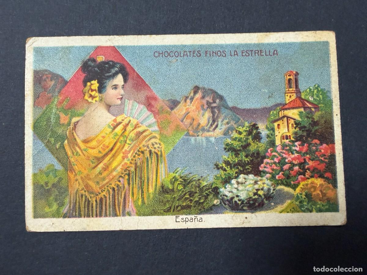 Coleccionismo Cromos antiguos: CROMO DE CHOCOLATE. CHOCOLATES FINOS LA ESTRELLA. ESPA&Ntilde;A.