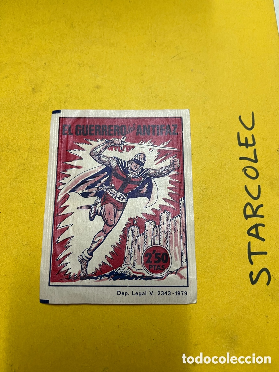 Coleccionismo Cromos antiguos: Sobre cromos sin abrir El Guerrero del Antifaz Ediciones Isval 1978