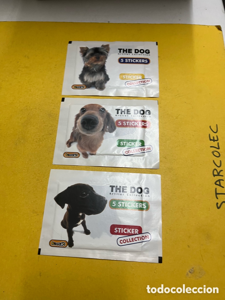 Coleccionismo Cromos antiguos: 3 sobres sin abrir diferentes The dog Emax
