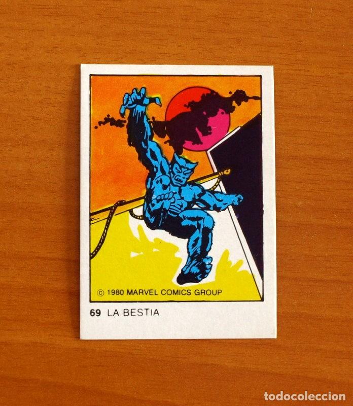Coleccionismo Cromos antiguos: Superh&eacute;roes - N&ordm; 69, La Bestia - Marvel 1980 Comics Group - Chocolates Terrabusi - Nunca Pegado