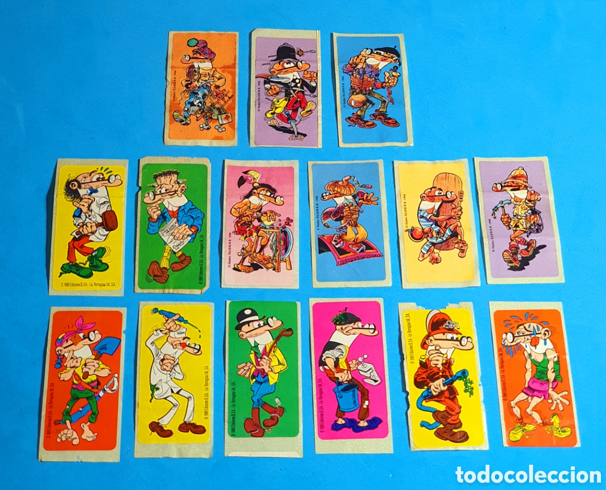 Coleccionismo Cromos antiguos: LOTE 15 CROMOS DE MORTADELO/ 8 DE SONRICS A&Ntilde;OS 80 M&Aacute;S 7 VARIANTES CHICLE A&Ntilde;OS 90