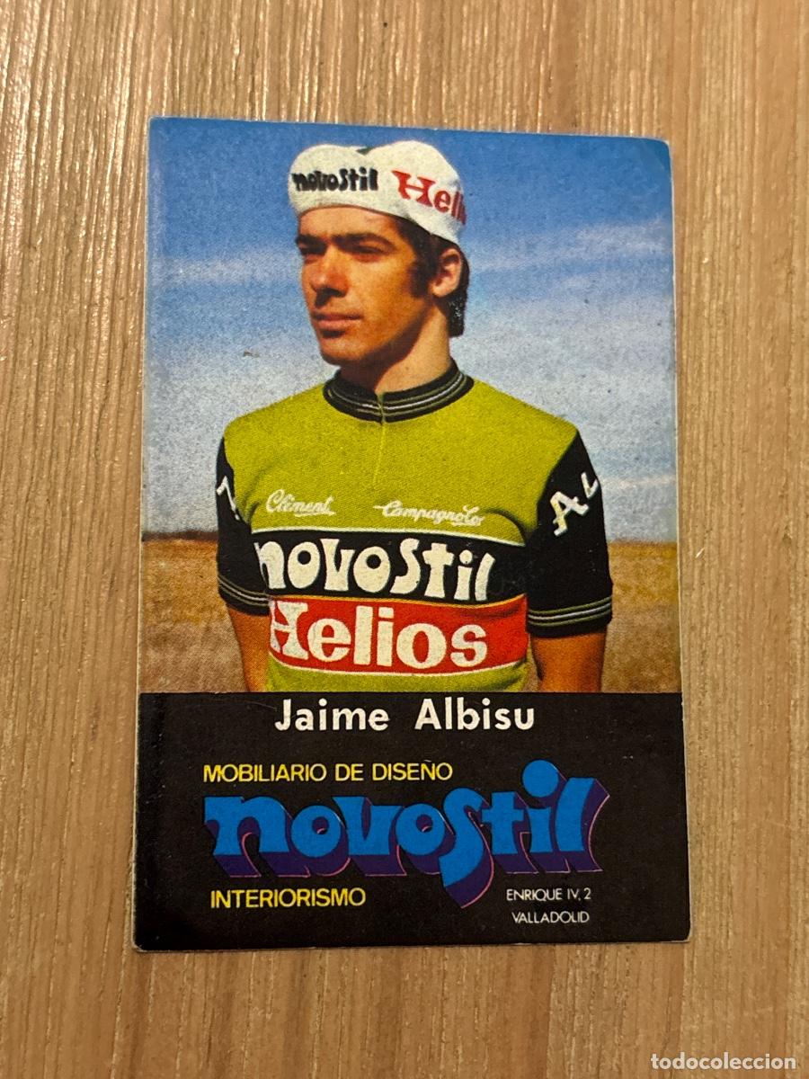 Coleccionismo Cromos antiguos: 21. CROMO ADHESIVO PEGATINA STICKER PROMOCIONES HELIOS JAIME ALBISU CICLISTAS