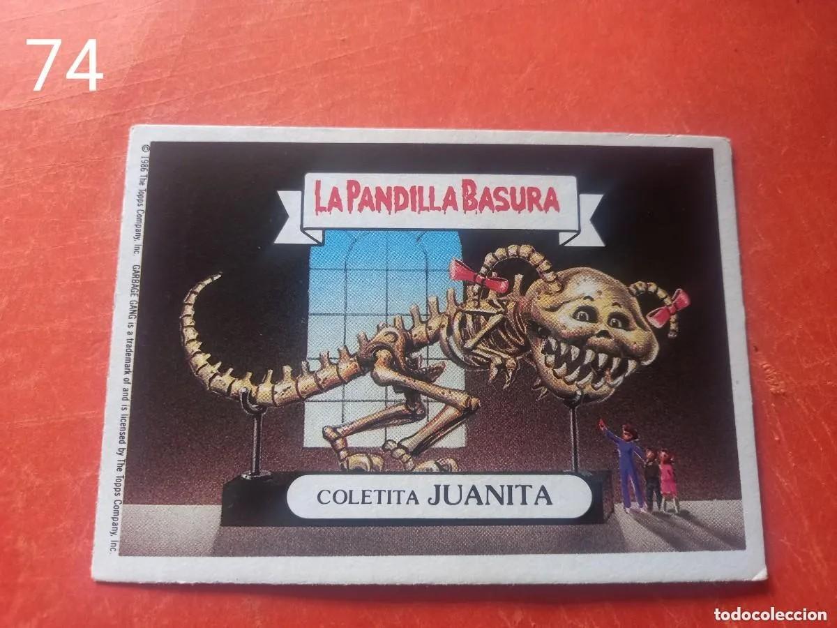 Coleccionismo Cromos antiguos: Cromo n.74 la pandilla basura (album azul) sin pegar