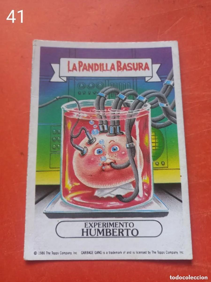 Coleccionismo Cromos antiguos: Cromo n.41 la pandilla basura (album azul) sin pegar