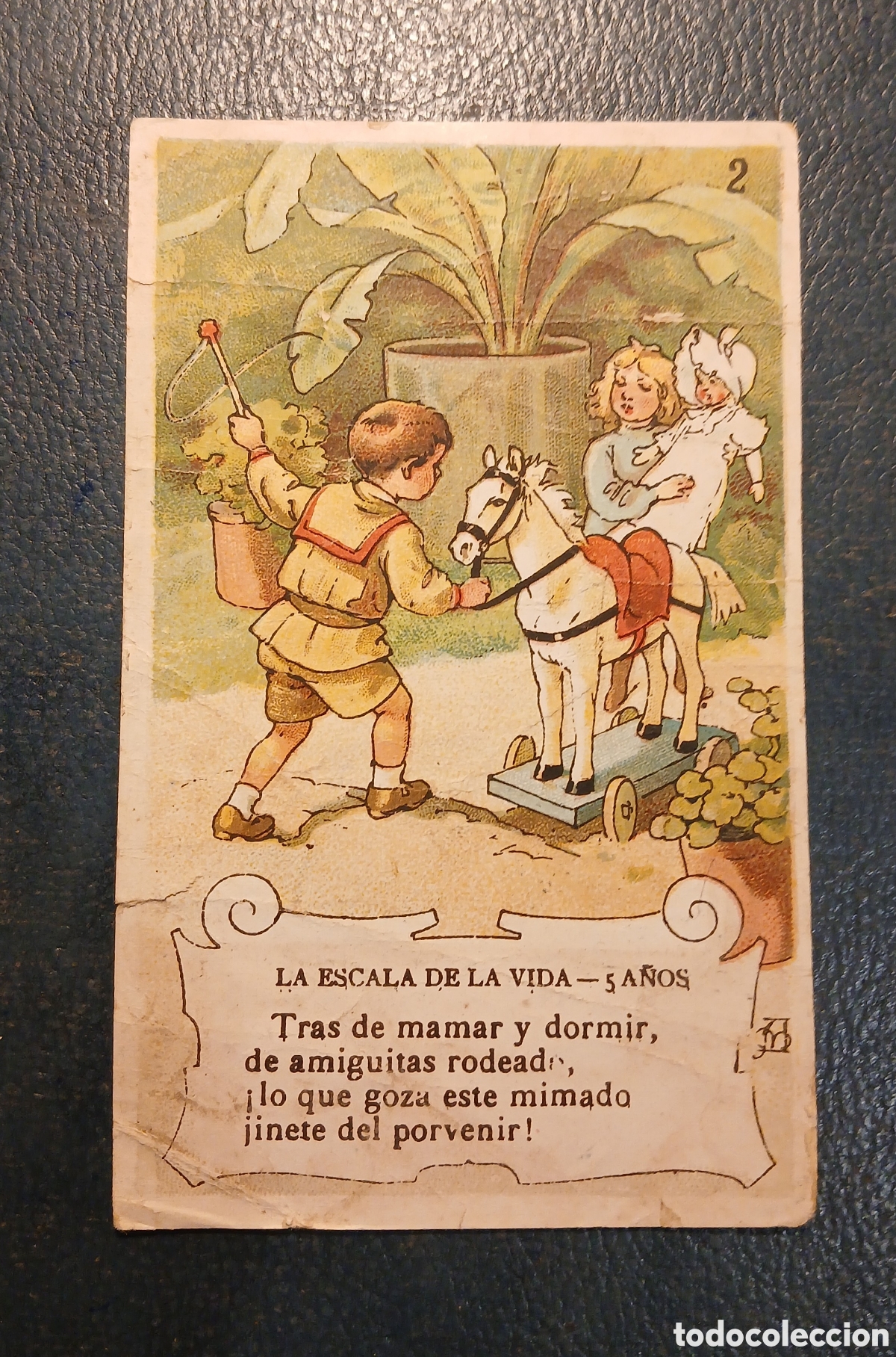 Coleccionismo Cromos antiguos: Un cromo antiguo Chocolata Amatller, Barcelona