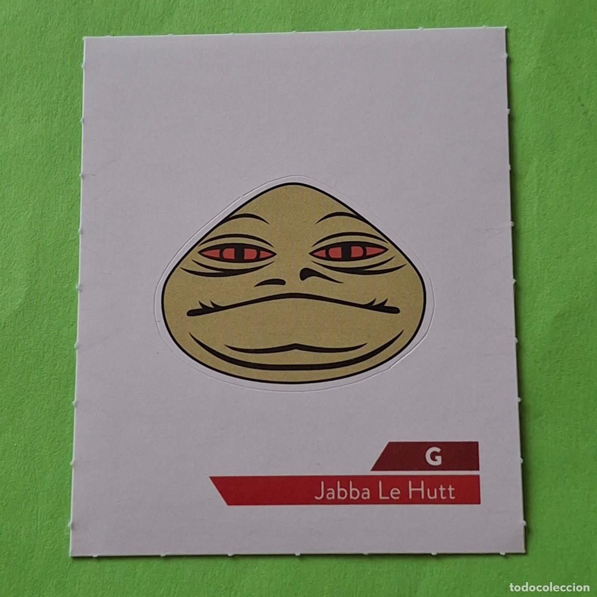 Coleccionismo Cromos antiguos: STAR WARS G - JABBA LE HUTT - E. LECLERC A&Ntilde;O 2019 FRANCIA - CROMO PEGATINA ADHESIVO