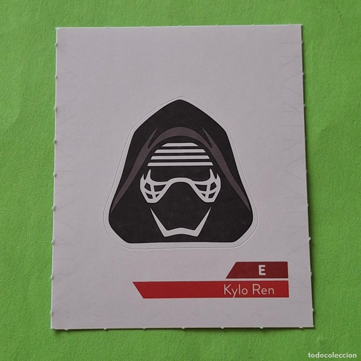 Coleccionismo Cromos antiguos: STAR WARS E - KYLO REN - E. LECLERC A&Ntilde;O 2019 FRANCIA - CROMO PEGATINA ADHESIVO