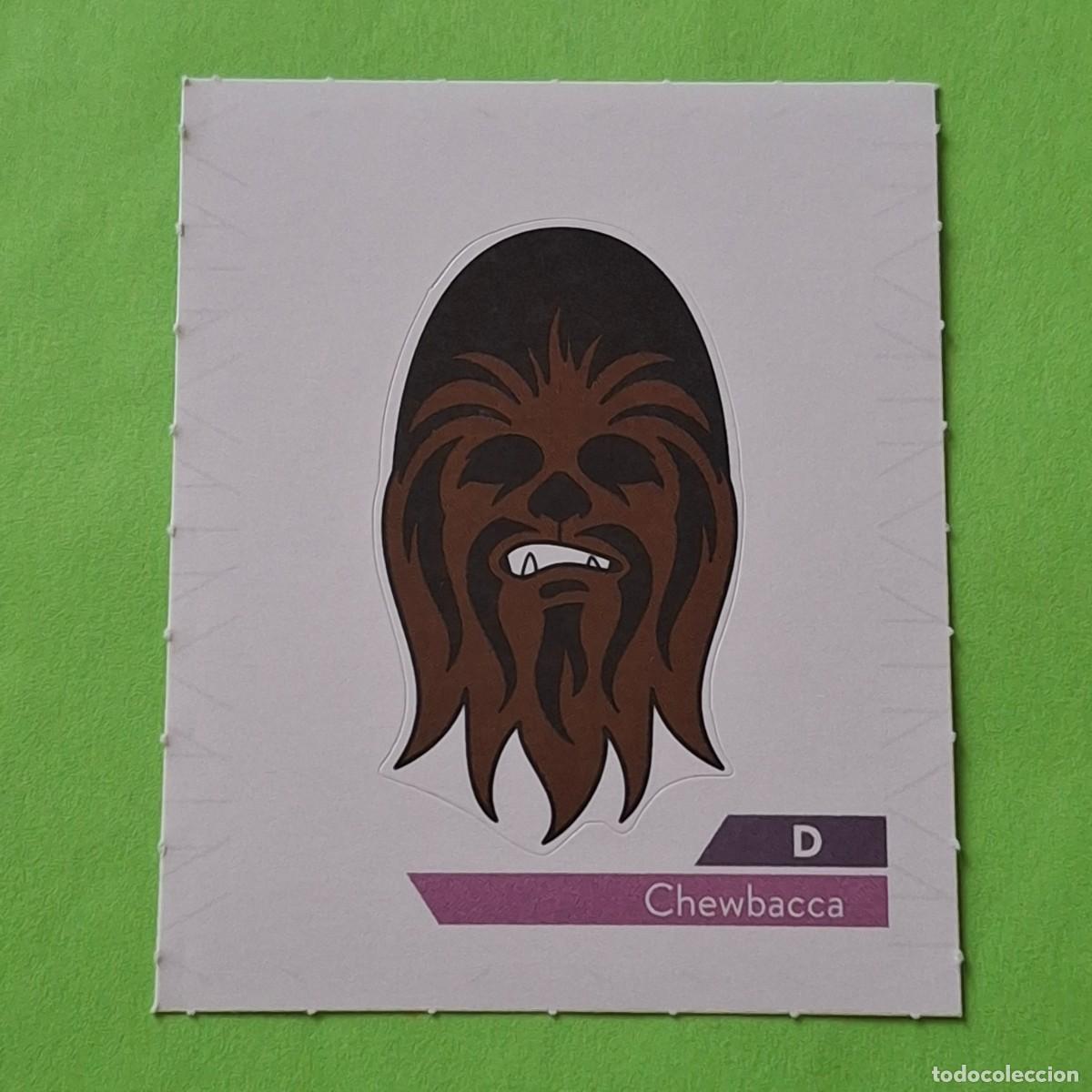 Coleccionismo Cromos antiguos: STAR WARS D - CHEWBACCA - E. LECLERC A&Ntilde;O 2019 FRANCIA - CROMO PEGATINA ADHESIVO