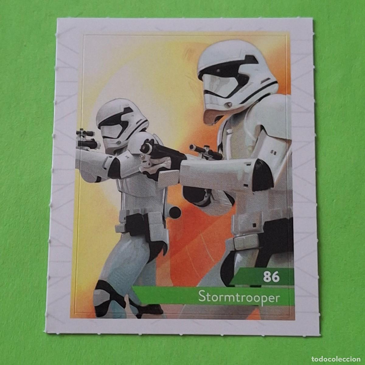 Coleccionismo Cromos antiguos: STAR WARS N&ordm; 86 STORMTROOPER - E. LECLERC A&Ntilde;O 2019 FRANCIA - CROMO PEGATINA ADHESIVO