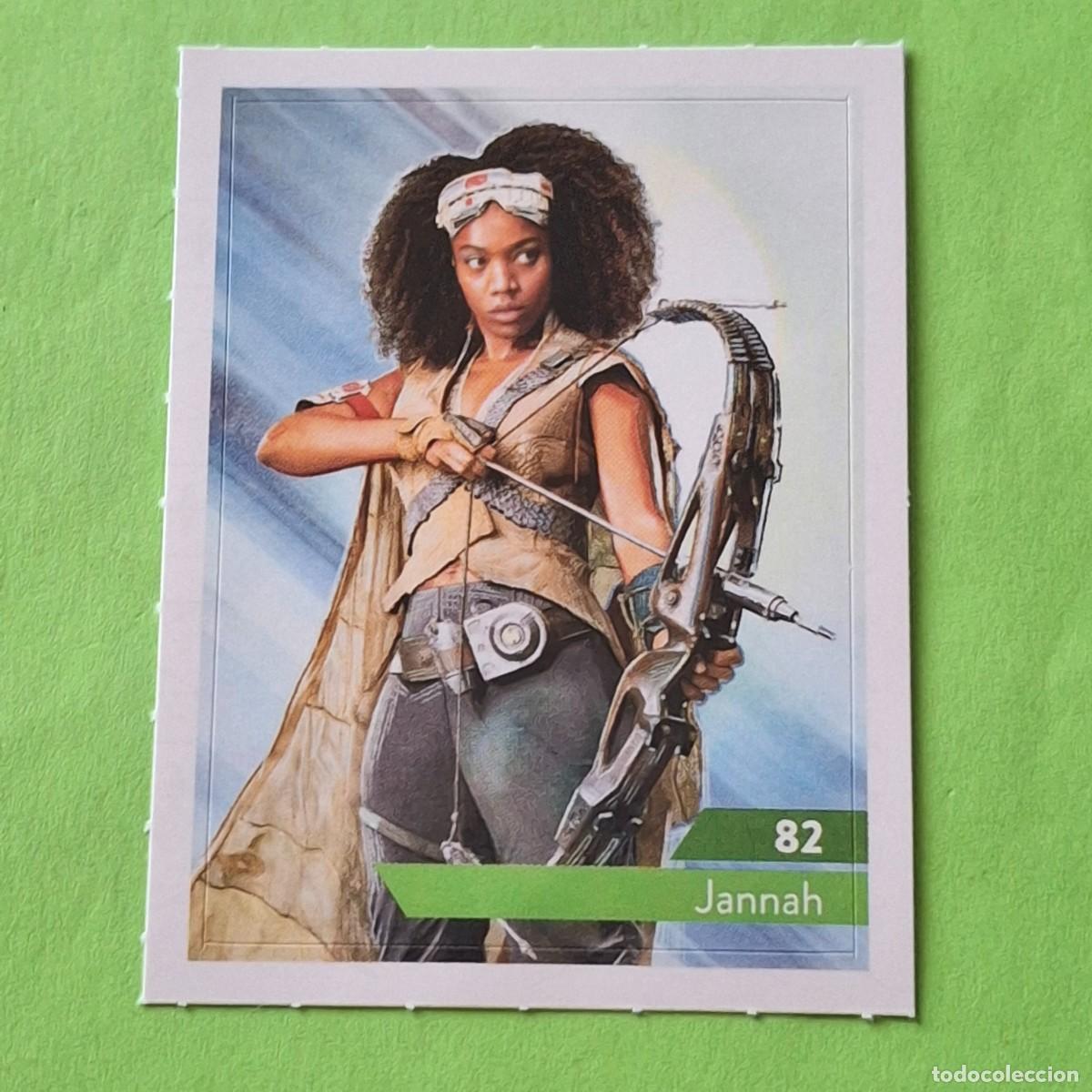 Coleccionismo Cromos antiguos: STAR WARS N&ordm; 82 JANNAH - E. LECLERC A&Ntilde;O 2019 FRANCIA - CROMO PEGATINA ADHESIVO