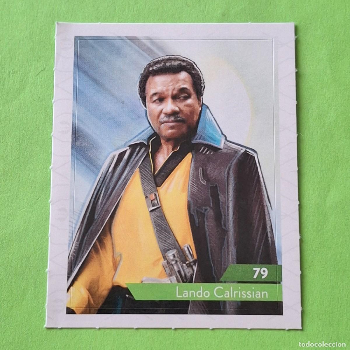 Collectable Antique Stickers: STAR WARS N&ordm; 79 LANDO CALRISSIAN - E. LECLERC A&Ntilde;O 2019 FRANCIA - CROMO PEGATINA ADHESIVO