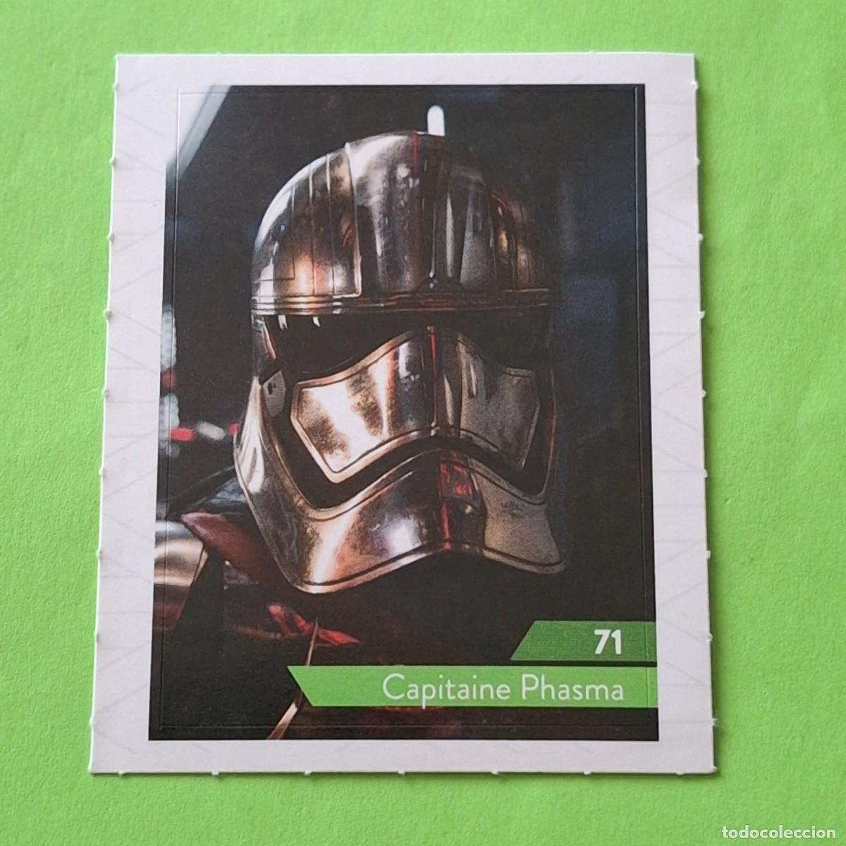 Collectionnisme Cartes &agrave; collectionner anciennes: STAR WARS N&ordm; 71 CAPITAINE PHASMA - E. LECLERC A&Ntilde;O 2019 FRANCIA - CROMO PEGATINA ADHESIVO
