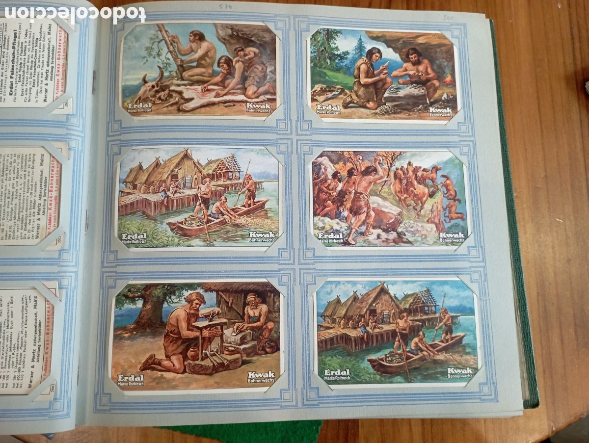 Coleccionismo Cromos antiguos: Album con 232 cromos distintos de Erdal Kwak. con series completas e incompletas + 26 repetidos. Ver