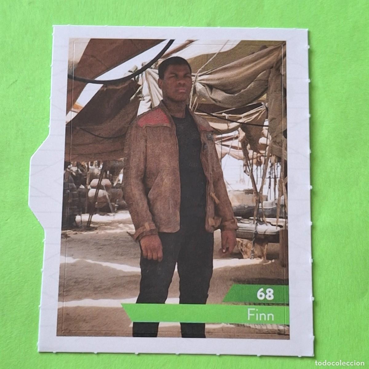 Coleccionismo Cromos antiguos: STAR WARS N&ordm; 68 FINN - E. LECLERC A&Ntilde;O 2019 FRANCIA - CROMO PEGATINA ADHESIVO