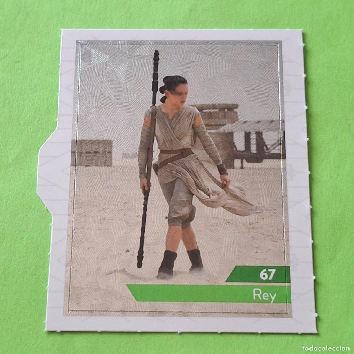 Coleccionismo Cromos antiguos: STAR WARS N&ordm; 67 REY - E. LECLERC A&Ntilde;O 2019 FRANCIA - CROMO PEGATINA ADHESIVO
