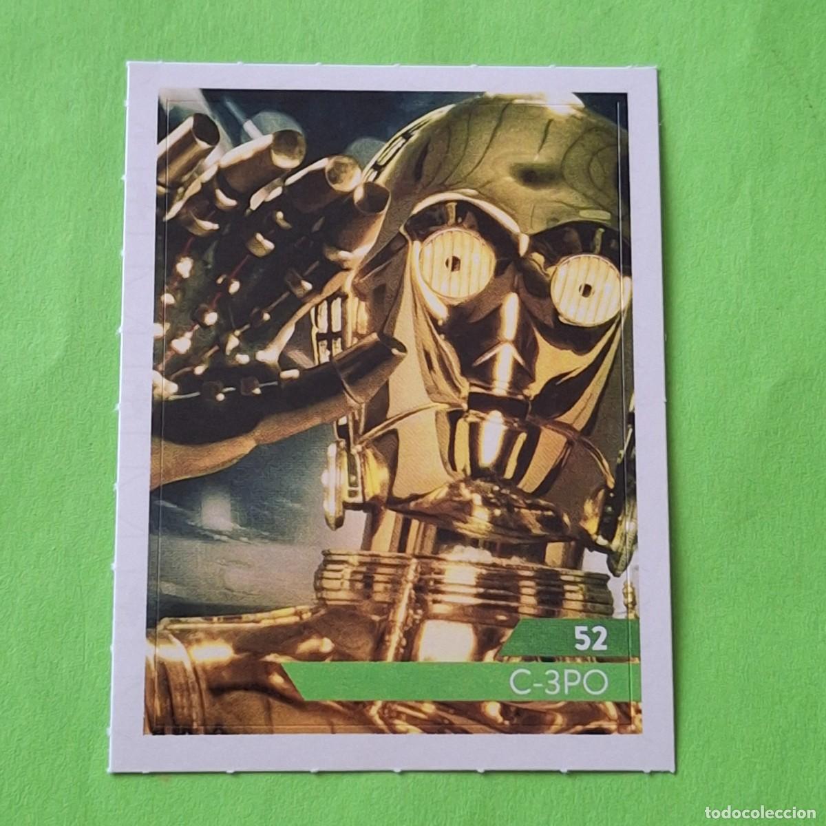 Colecionismo Cromos antigos: STAR WARS N&ordm; 52 C-3PO - E. LECLERC A&Ntilde;O 2019 FRANCIA - CROMO PEGATINA ADHESIVO