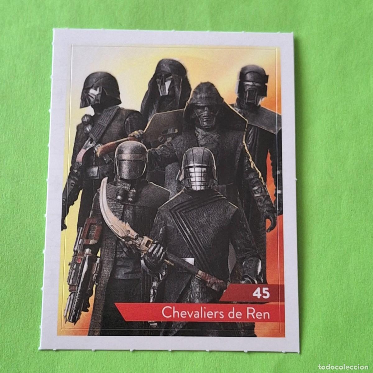 Colecionismo Cromos antigos: STAR WARS N&ordm; 45 CHAVALIERS DE REN - E. LECLERC A&Ntilde;O 2019 FRANCIA - CROMO PEGATINA ADHESIVO