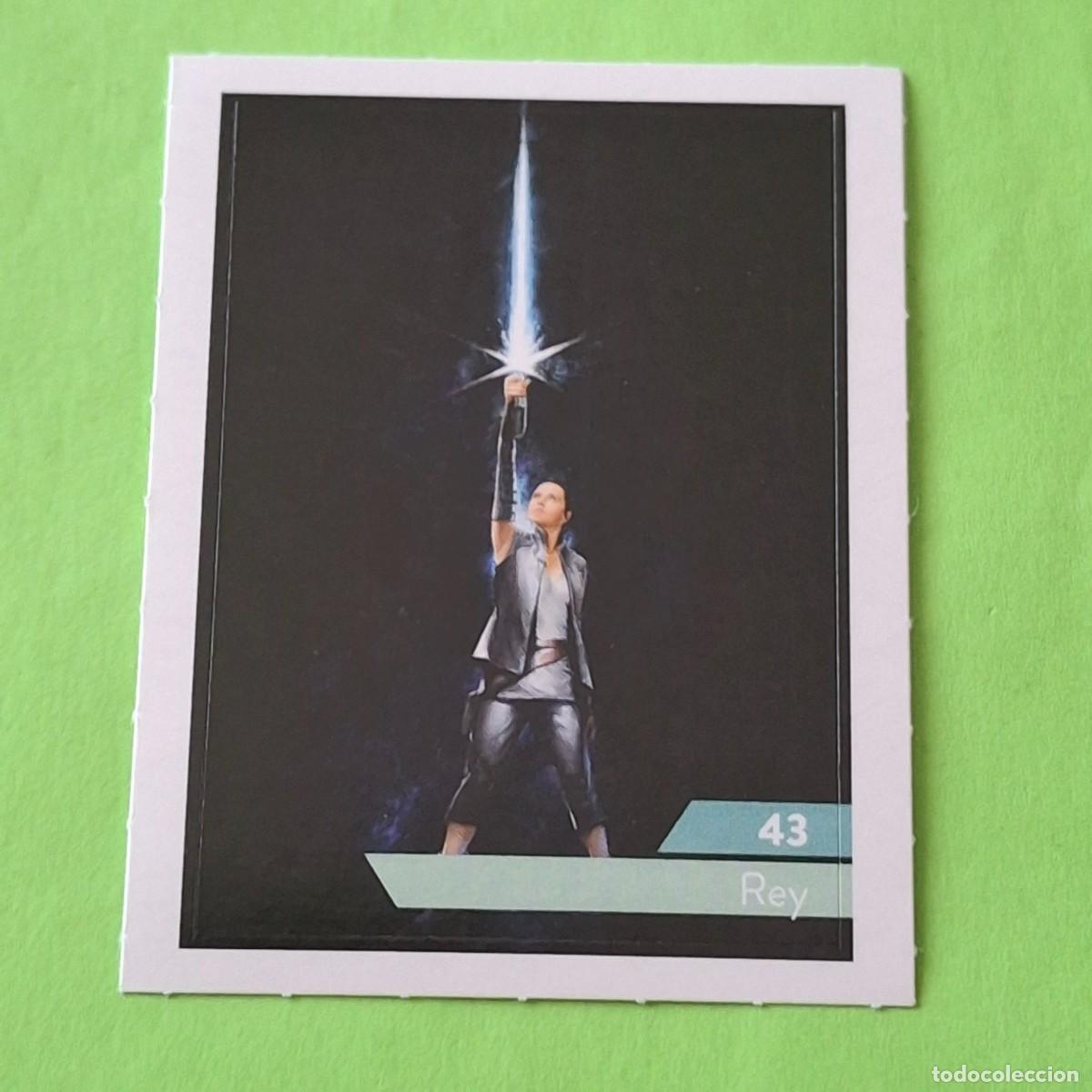 Colecionismo Cromos antigos: STAR WARS N&ordm; 43 REY - E. LECLERC A&Ntilde;O 2019 FRANCIA - CROMO PEGATINA ADHESIVO