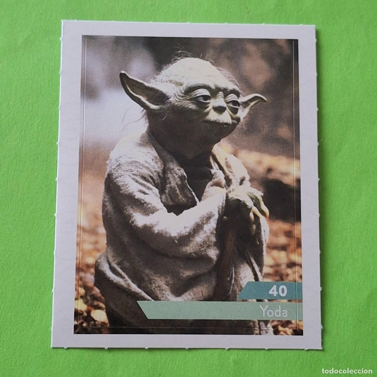 Colecionismo Cromos antigos: STAR WARS N&ordm; 40 YODA - E. LECLERC A&Ntilde;O 2019 FRANCIA - CROMO PEGATINA ADHESIVO