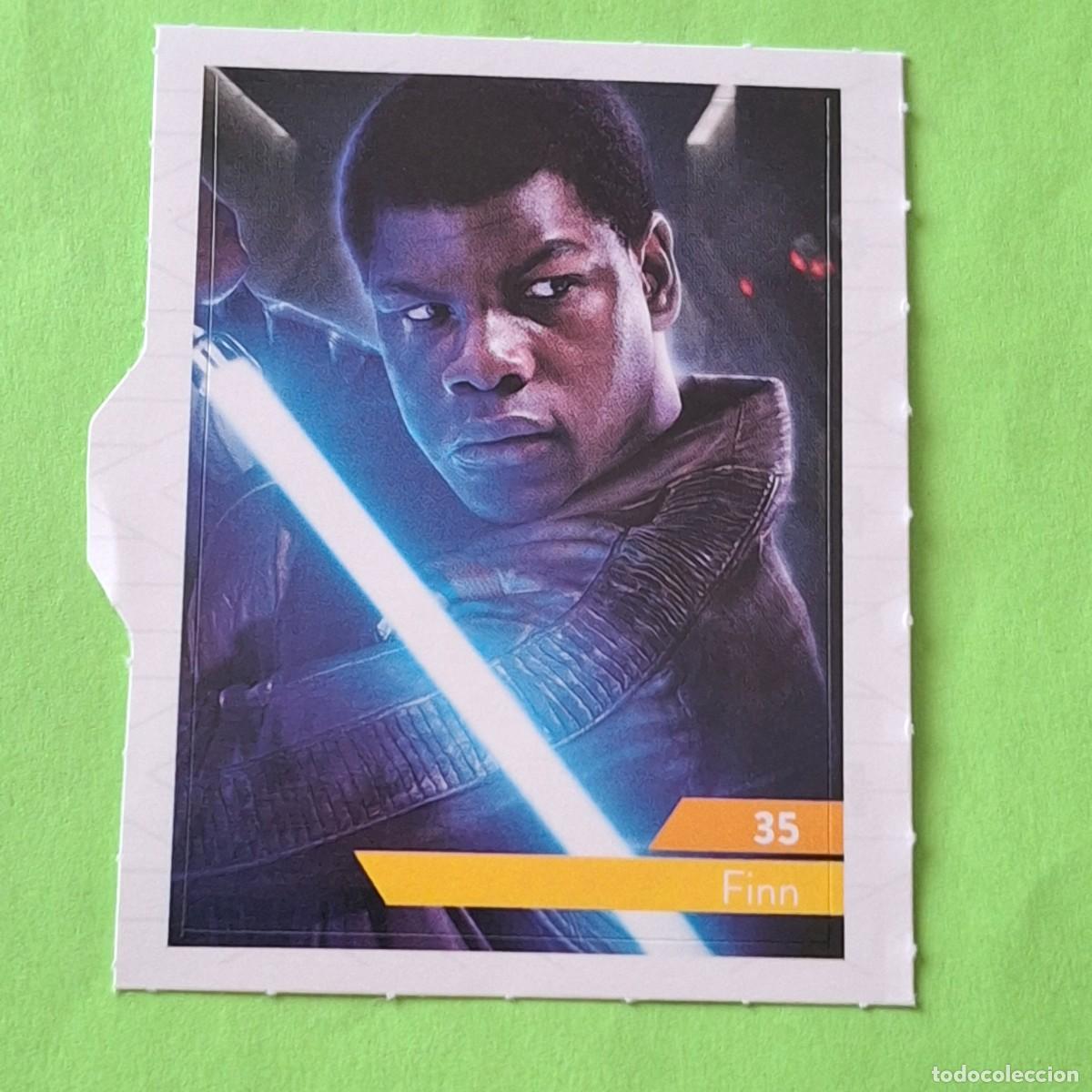 Collezionismo Figurine antiche: STAR WARS N&ordm; 35 FINN - E. LECLERC A&Ntilde;O 2019 FRANCIA - CROMO PEGATINA ADHESIVO