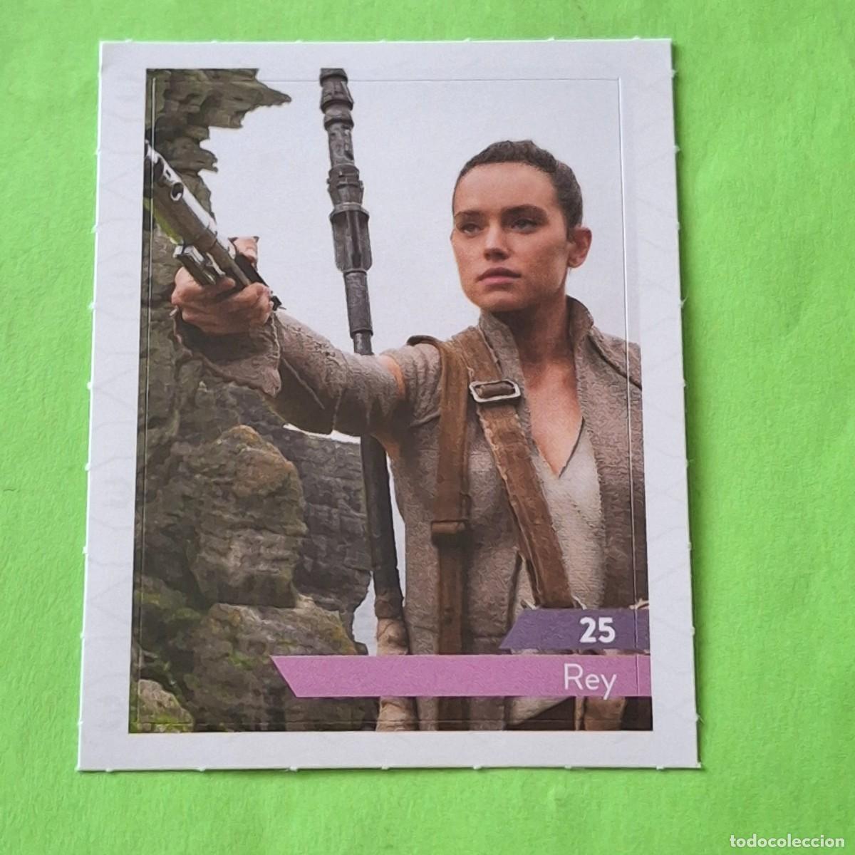Coleccionismo Cromos antiguos: STAR WARS N&ordm; 25 REY - E. LECLERC A&Ntilde;O 2019 FRANCIA - CROMO PEGATINA ADHESIVO