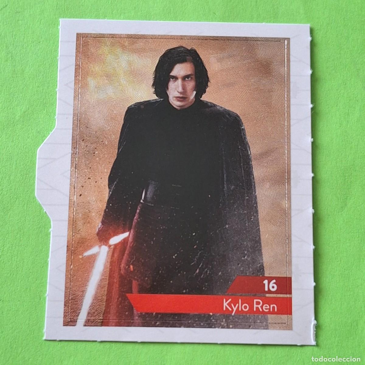 Coleccionismo Cromos antiguos: STAR WARS N&ordm; 16 KYLO REN - E. LECLERC A&Ntilde;O 2019 FRANCIA - CROMO PEGATINA ADHESIVO