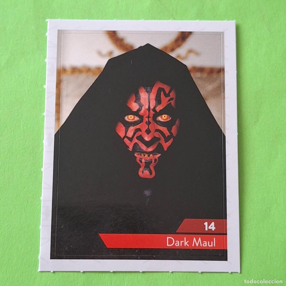 Coleccionismo Cromos antiguos: STAR WARS N&ordm; 14 DARK MAUL - E. LECLERC A&Ntilde;O 2019 FRANCIA - CROMO PEGATINA ADHESIVO