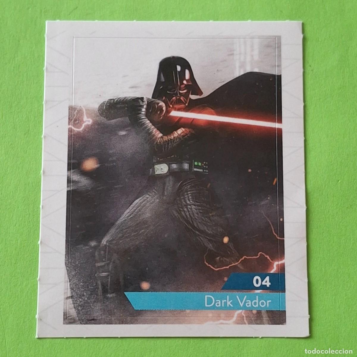 Coleccionismo Cromos antiguos: STAR WARS N&ordm; 4 DARK VADOR - E. LECLERC A&Ntilde;O 2019 FRANCIA - CROMO PEGATINA ADHESIVO