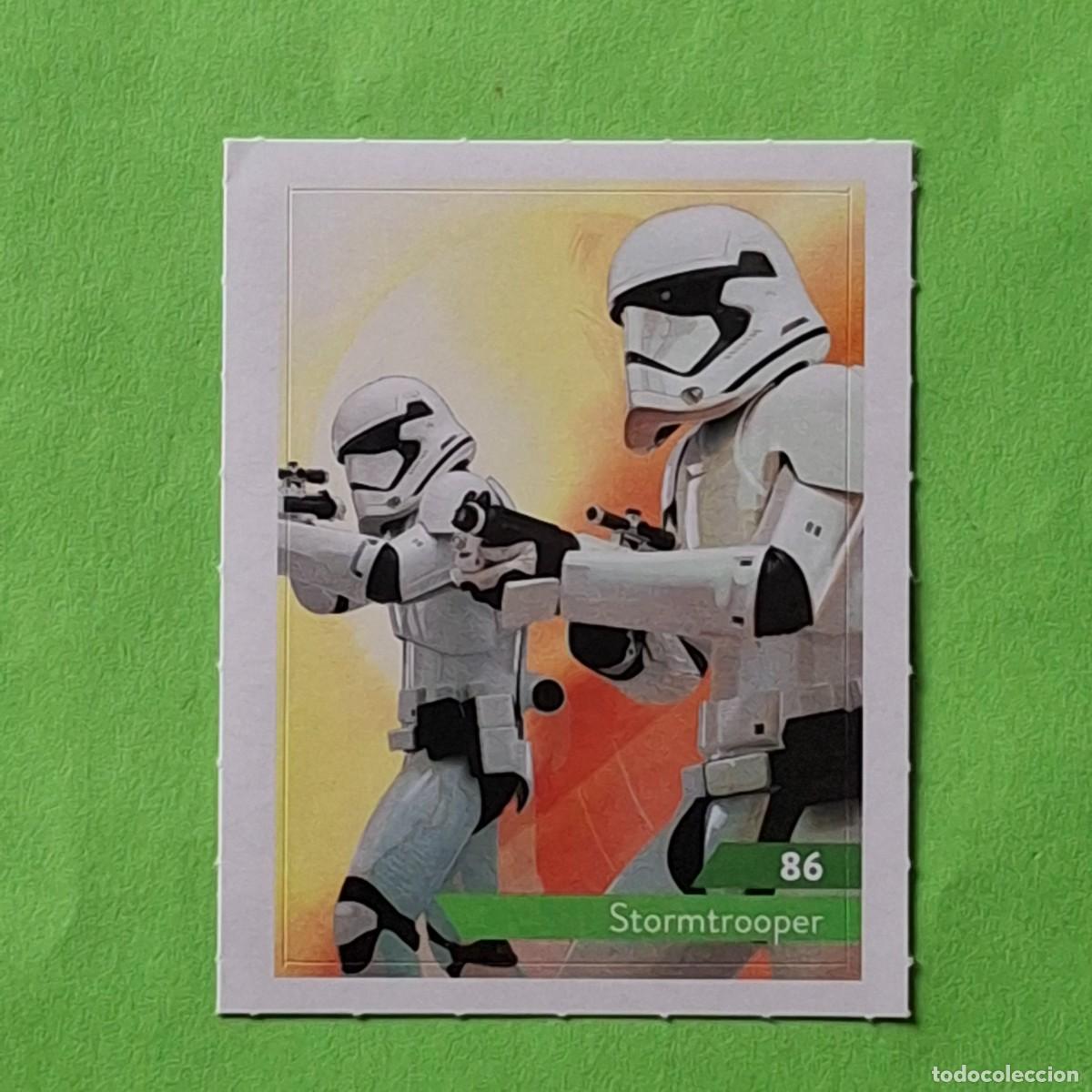 Coleccionismo Cromos antiguos: STAR WARS - N&ordm; 86 STORMTROOPER - E. LECLERC A&Ntilde;O 2019 FRANCIA - CROMO PEGATINA ADHESIVO