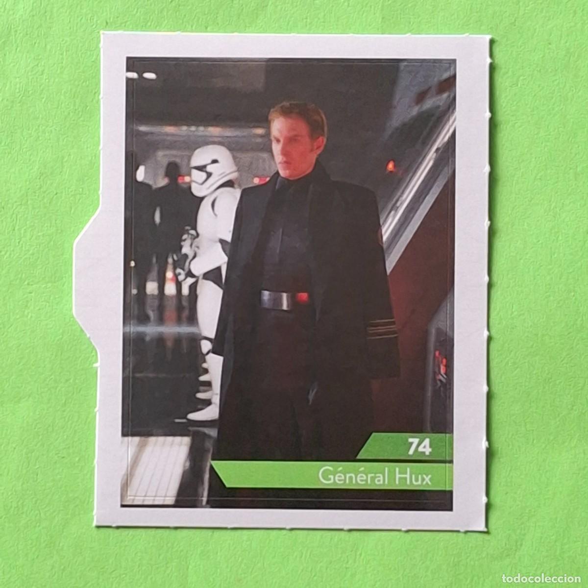 Coleccionismo Cromos antiguos: STAR WARS - N&ordm; 74 GENERAL HUX - E. LECLERC A&Ntilde;O 2019 FRANCIA - CROMO PEGATINA ADHESIVO