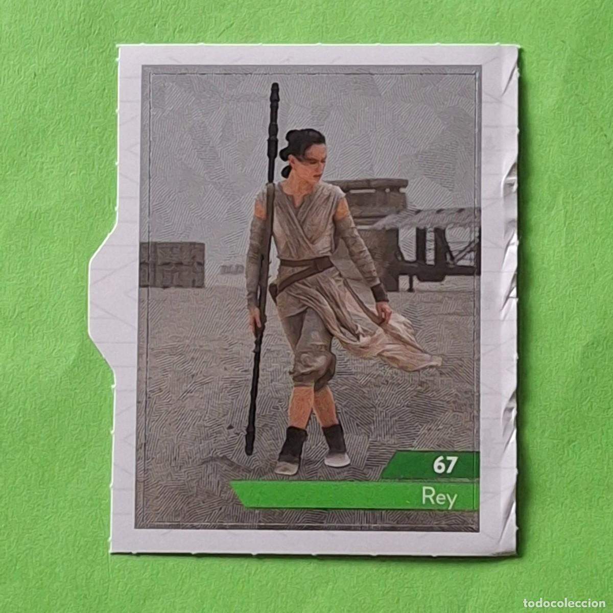 Coleccionismo Cromos antiguos: STAR WARS - N&ordm; 67 REY - E. LECLERC A&Ntilde;O 2019 FRANCIA - CROMO PEGATINA ADHESIVO