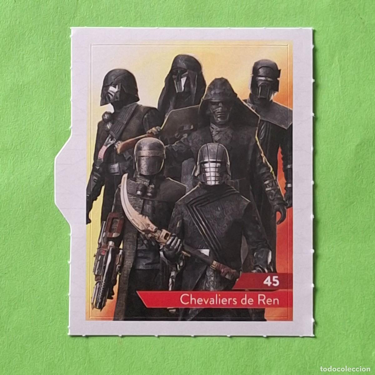 Coleccionismo Cromos antiguos: STAR WARS - N&ordm; 45 CHEVALIERS DE REN - E. LECLERC A&Ntilde;O 2019 FRANCIA - CROMO PEGATINA ADHESIVO