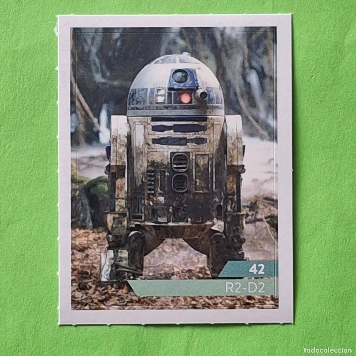Coleccionismo Cromos antiguos: STAR WARS - N&ordm; 42 R2-D2 - E. LECLERC A&Ntilde;O 2019 FRANCIA - CROMO PEGATINA ADHESIVO