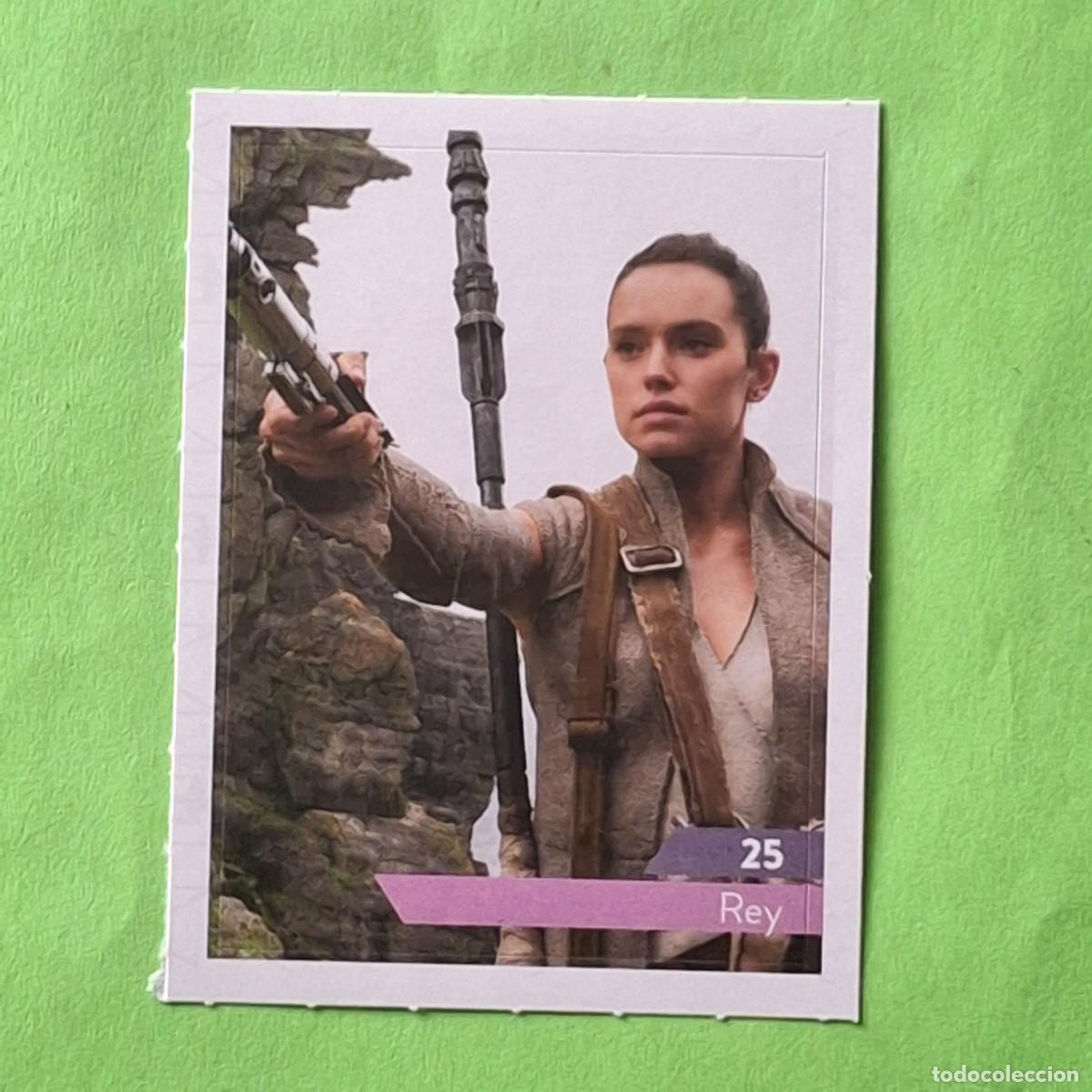 Coleccionismo Cromos antiguos: STAR WARS - N&ordm; 25 REY - E. LECLERC A&Ntilde;O 2019 FRANCIA - CROMO PEGATINA ADHESIVO