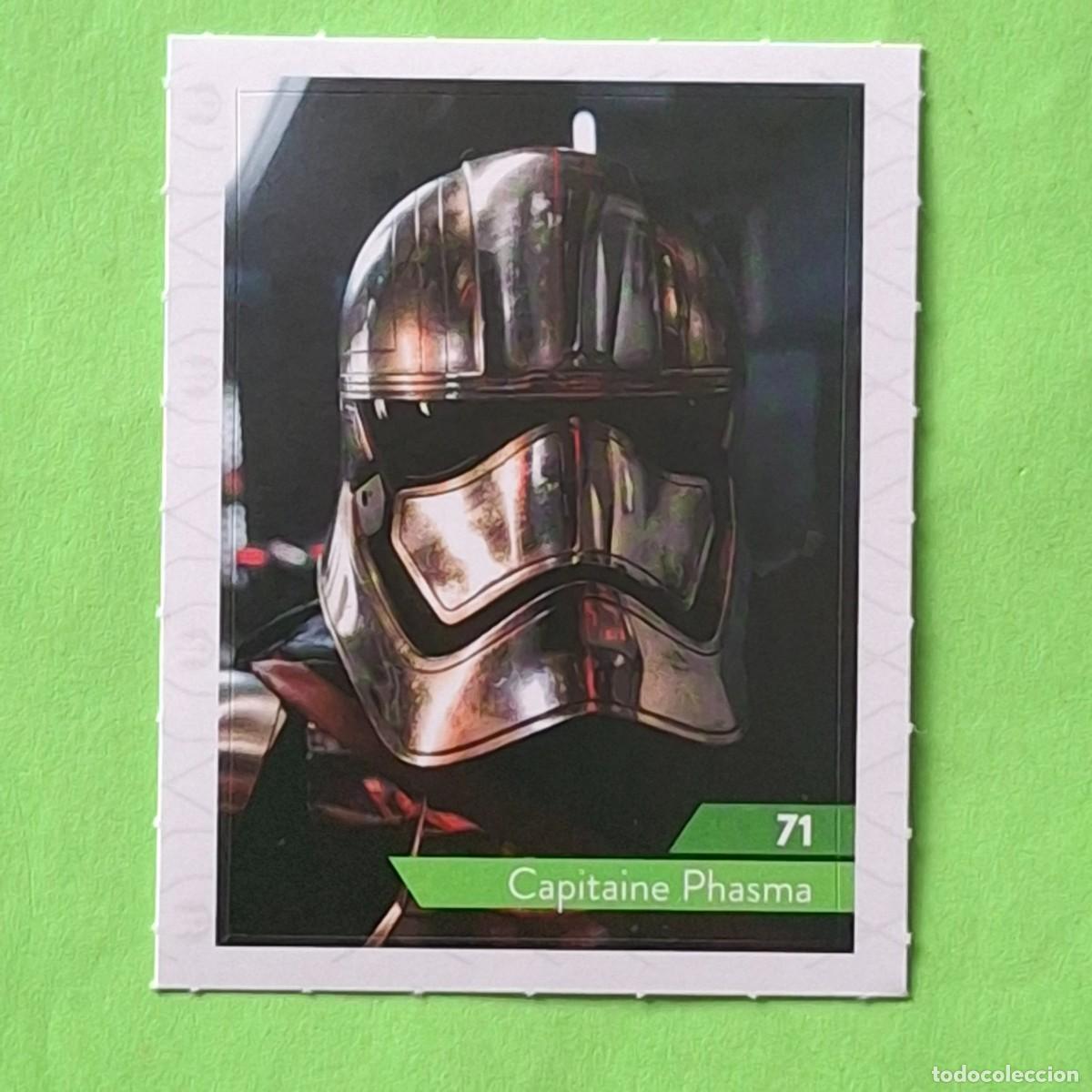 Coleccionismo Cromos antiguos: STAR WARS - N&ordm; 71 CAPITAINE PHASMA - E. LECLERC A&Ntilde;O 2019 FRANCIA - CROMO PEGATINA ADHESIVO
