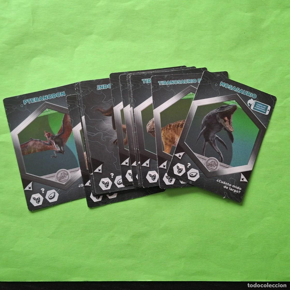 Collectable Antique Stickers: JURASSIC WORLD PARK DINOSAURIOS - SUPERMERCADOS DIA - LOTE 12 CROMOS TARJETAS CARDS