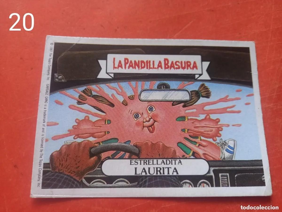 Coleccionismo Cromos antiguos: Cromo n.20 la pandilla basura (album azul) sin pegar