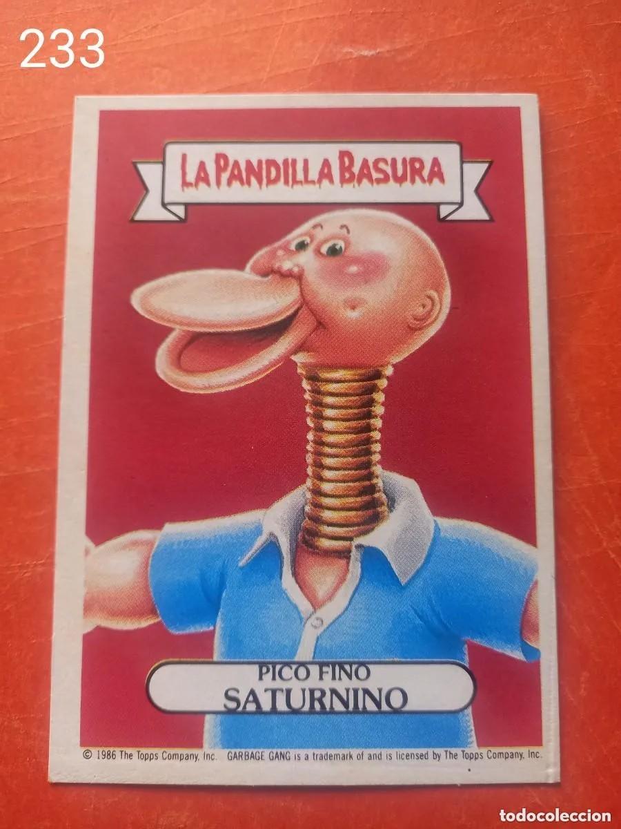 Coleccionismo Cromos antiguos: Cromo n.233 la pandilla basura (album azul) sin pegar